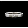 Image 2 : Versace 0.12ct Diamond Ring - 18KT White Gold