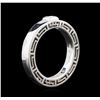 Image 3 : Versace 0.12ct Diamond Ring - 18KT White Gold