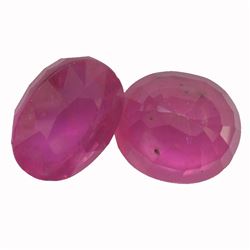 17.18ctw Oval Mixed Ruby Parcel