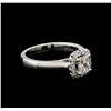 Image 1 : 0.72ctw Diamond Ring - 14KT White Gold