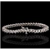 Image 2 : 14KT White Gold 2.46ctw Diamond Tennis Bracelet