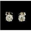 Image 1 : 1.29ctw Diamond Stud Earrings - 14KT White Gold