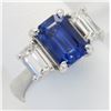 Image 9 : 2.32ct Sapphire and Diamond Ring - Platinum