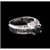 Image 1 : 3.71ctw Fancy Black Diamond Ring - 14KT White Gold