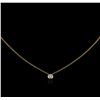 Image 2 : 0.09ct Diamond Necklace - 14KT Yellow Gold