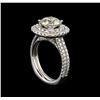Image 4 : EGL Cert 3.54ctw Diamond Ring - 14KT White Gold