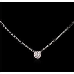 0.25ctw Diamond Necklace - 14KT White Gold