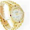 Image 2 : Rolex President 18KT Gold 1.00ctw Diamond And Ruby Men's Watch