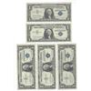 Image 1 : 1957 $1 Silver Certificate Currency Lot of 5