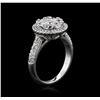 Image 3 : 14KT White Gold 1.35ctw Diamond Ring