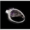 Image 3 : Crayola 3.95ct Amethyst and White Sapphire Ring - .925 Silver