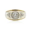 Image 3 : 14KT Yellow Gold 0.18ctw Diamond Ring