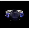 Image 2 : 11.71ctw Multi Gemstone Ring - 14KT White Gold