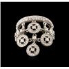 Image 2 : 14KT White Gold 1.35ctw Diamond Ring