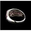 Image 3 : 1.64ctw Pink Sapphire and Diamond Ring - 10KT White Gold