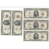 Image 1 : 1963 $5 Red Seal Bill Lot of 10