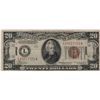 Image 1 : 1934 $20 Hawaii Federal Reserve Note Currency