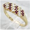 Image 5 : 0.20ctw Ruby and Diamond Ring - 18KT Yellow Gold