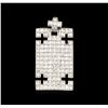 Image 1 : 4.02ctw Diamond Pendant - 18KT White Gold