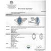 Image 3 : 1.50ct Blue Sapphire and Diamond Ring - 14KT White Gold