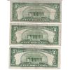 Image 2 : 1934 $5 Silver Certificate Currency Lot of 3