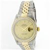 Image 1 : Rolex 14KT Two-Tone 1.00ctw Diamond DateJust Men's Watch