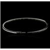 Image 3 : 14KT White Gold 0.68ctw Diamond Bangle Bracelet