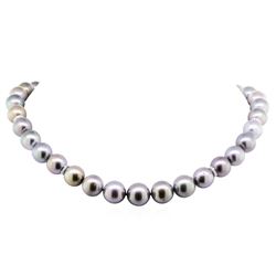 0.26ctw Tahitian Cultured Pearl and Diamond Necklace