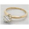 Image 2 : 0.40ct Diamond Ring - 14KT Yellow Gold