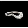 Image 1 : 0.33ctw Diamond Wedding Band - 14KT White Gold