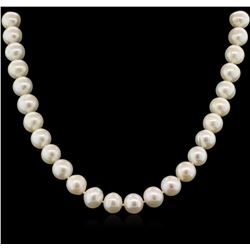 11MM Freshwater Pearl Necklace With 14KT Yellow Gold Clasp