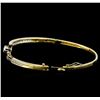 Image 3 : 0.75ctw Diamond Bangle Bracelet - 14KT Yellow Gold