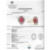 Image 3 : 10.89ct Ruby and Diamond Ring - 14KT Yellow Gold