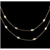 Image 2 : 6.56ctw Diamond Necklace - 18KT Yellow Gold