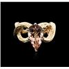 Image 2 : 14KT Yellow Gold 2.70ct Morganite Ring