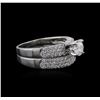Image 1 : 14KT White Gold 1.27ctw Diamond Ring