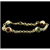 Image 1 : 14KT Yellow Gold Evil Eye Bracelet