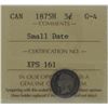 Image 1 : 1875H 5¢ G-4 Small Date ICCS