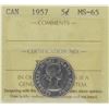 Image 1 : 1957 5¢ MS-65 Gem ICCS