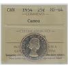 Image 1 : 1954 25¢ MS-64 Cameo ICCS