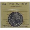 Image 1 : 1950 50¢ MS-64 ICCS