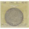 Image 1 : 1964 $1 MS-65 Gem ICCS Scarce