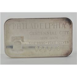 1 Oz Silver Art - Philadelphia Centennial City