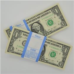 200x United State $1 2013 - Consecutive  Bundle