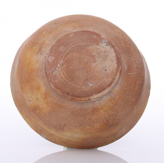 Ancient Persian glazed pottery bowl. (Kashan) glazed p