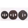 Image 1 : Three(3) 19th Century, Japanese Samurai Tsuba sword gua