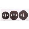 Image 2 : Three(3) 19th Century, Japanese Samurai Tsuba sword gua