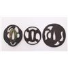 Image 1 : Three(3) 19th Century, Japanese Samurai Tsuba sword gua