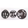 Image 2 : Three(3) 19th Century, Japanese Samurai Tsuba sword gua