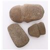 Image 2 : Three(3) stone artifacts tools.  SIZE: see attached rul
